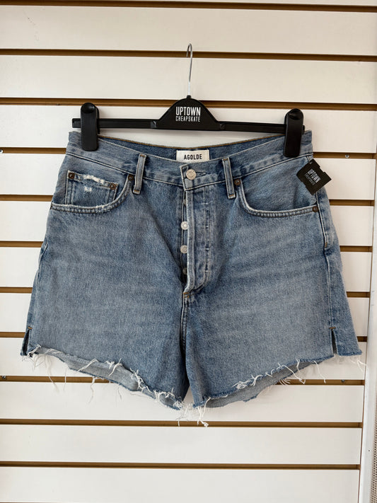 Agolde Dee high rise denim shorts size 28