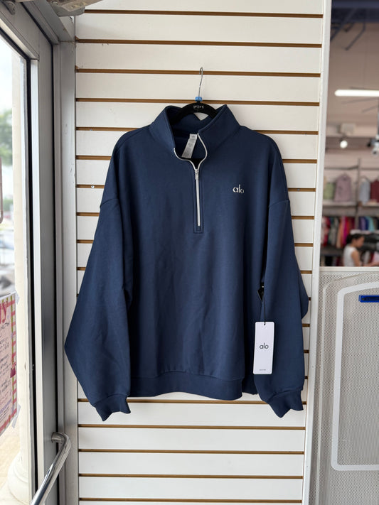 NWT ALO Yoga 1/4 zip accolade pullover size large