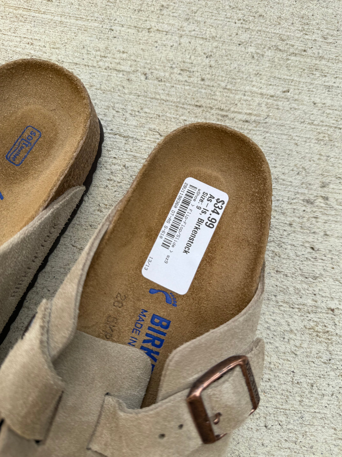 Birkenstock boston suede softbed clogs size women’s 9
