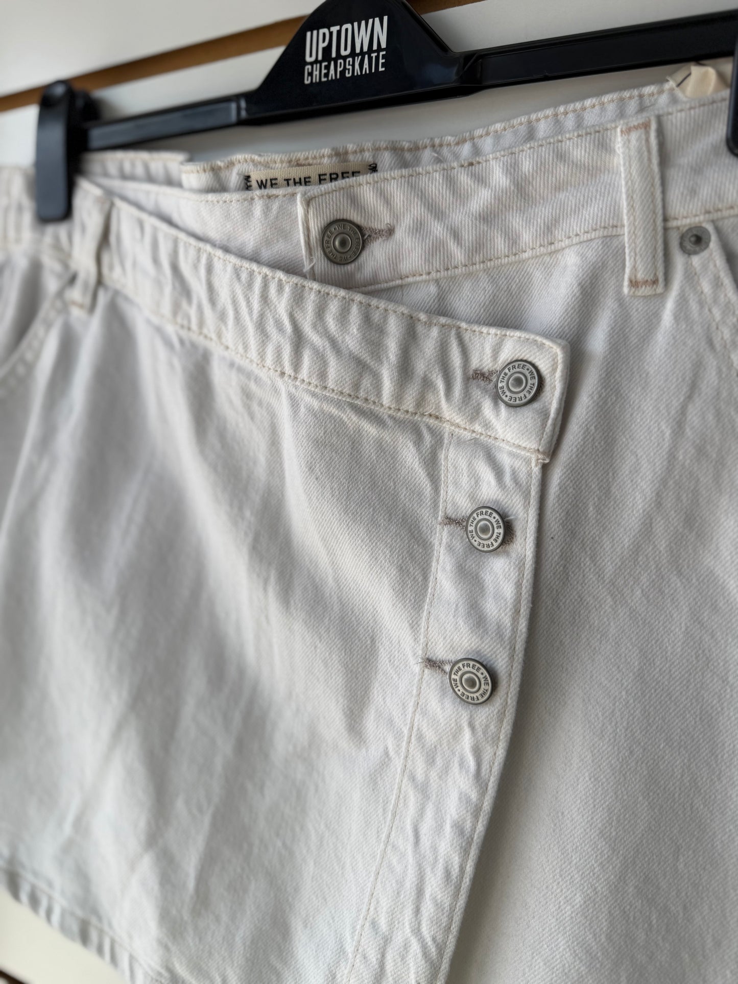 NWT Free People Wynne white skirt size 30