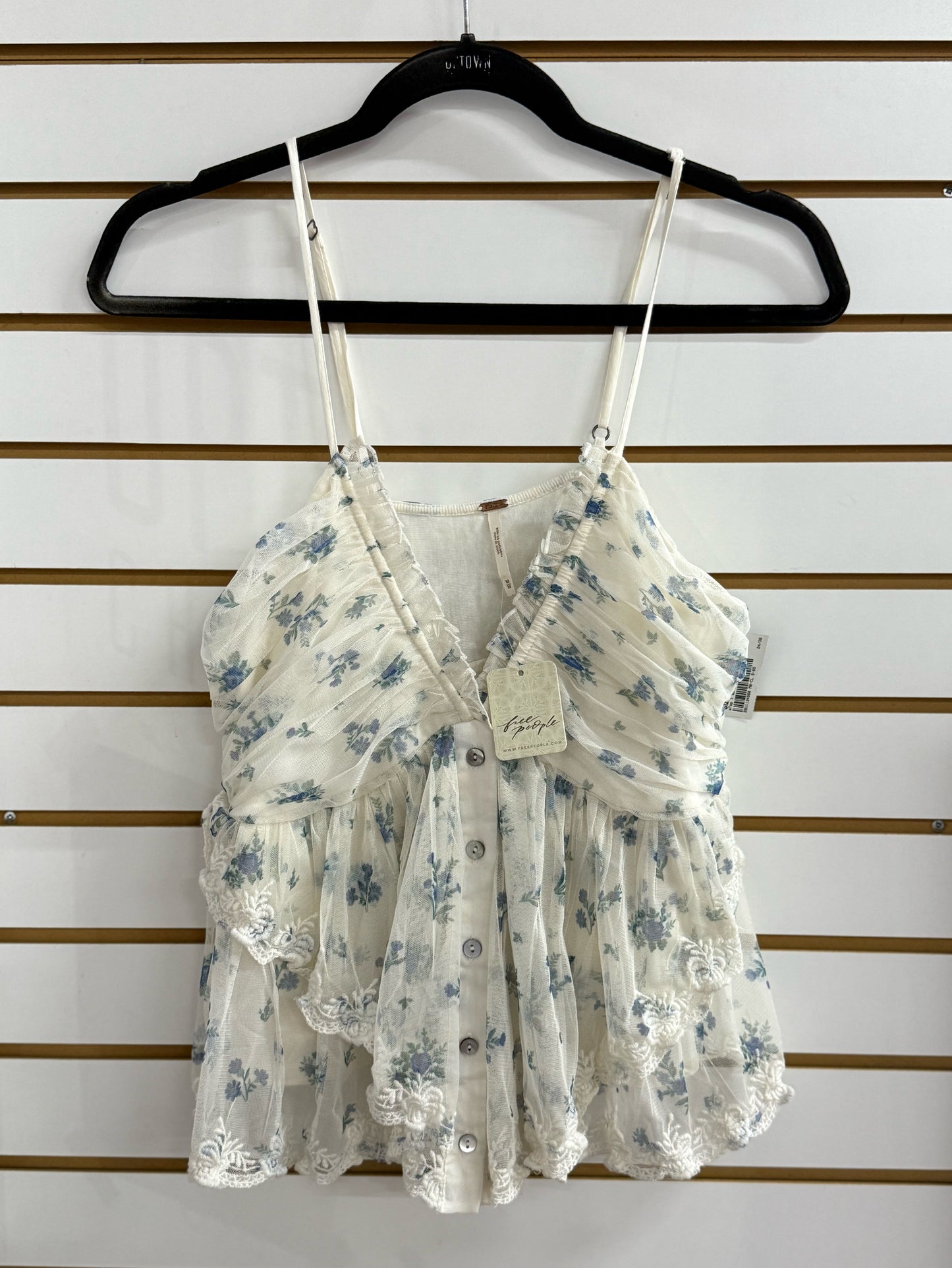 NWT Free People Femme Fatale floral tank size  medium