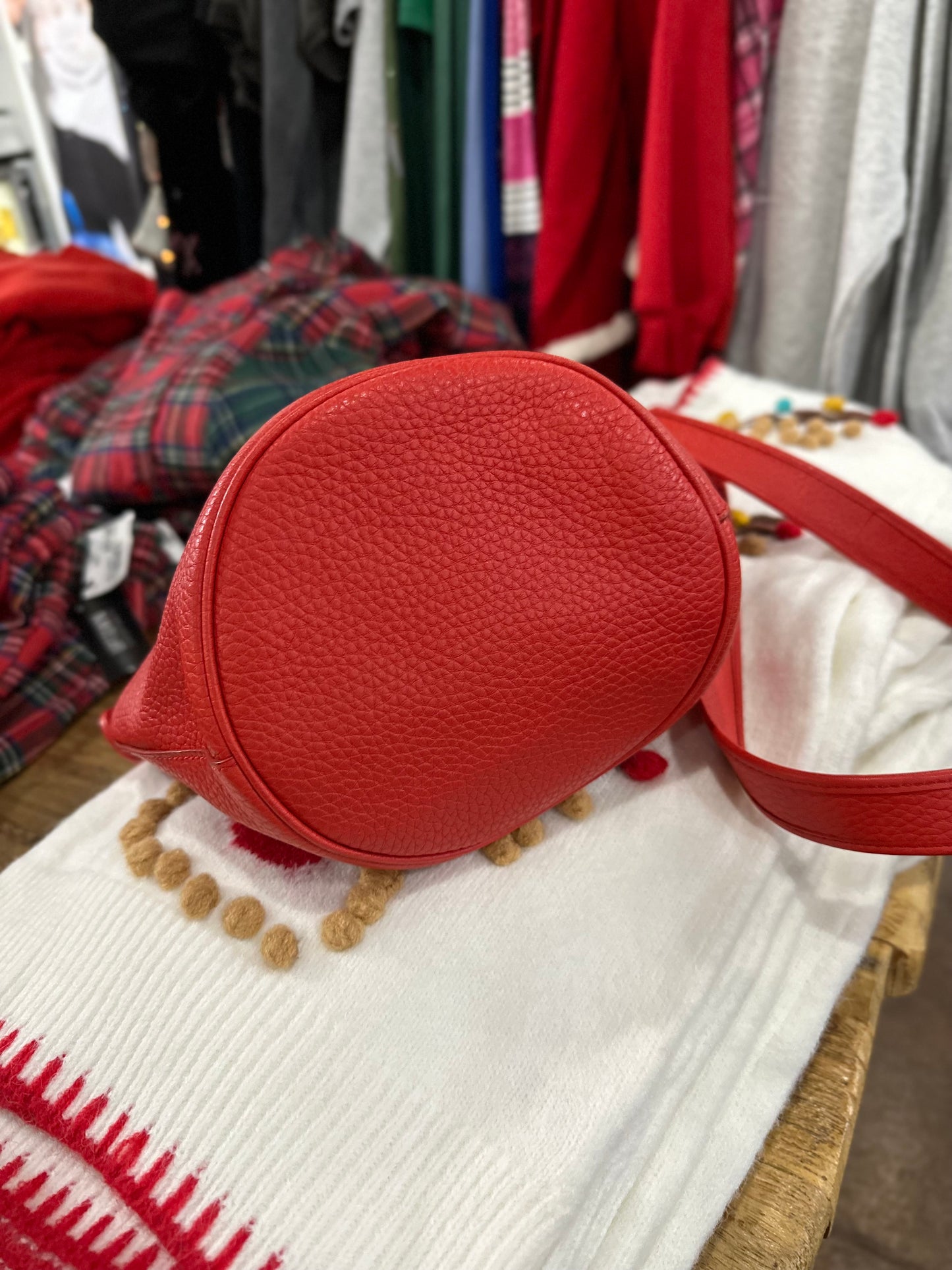 RESERVED NWT Coach red bucket bag