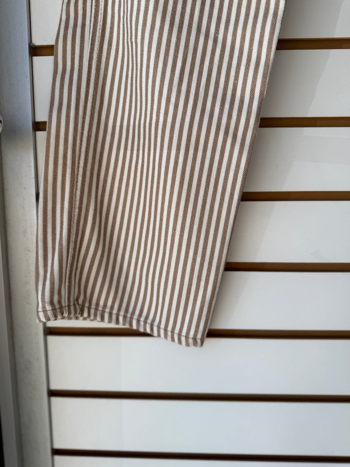 Reformation Cowboy Striped High Rise Straight Jeans size 26