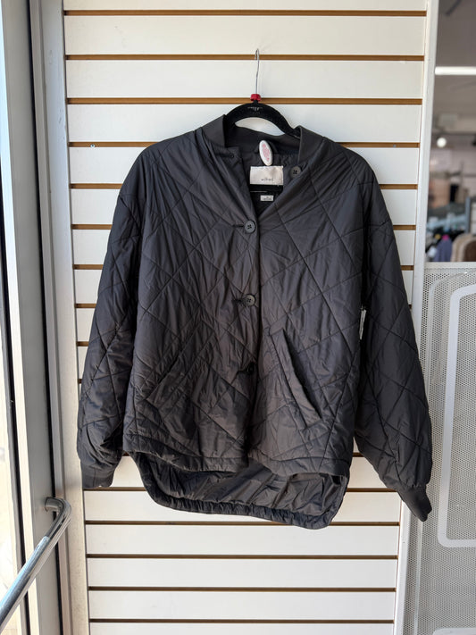 Wilfred Aritzia black quilted jacket size XS (oversized)