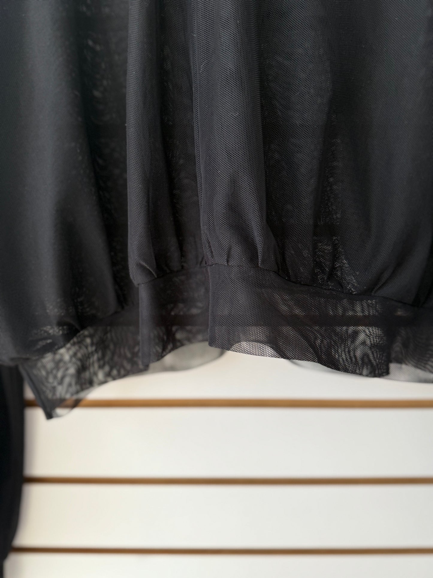 ALO Yoga black sheer mesh studio hoodie size XS