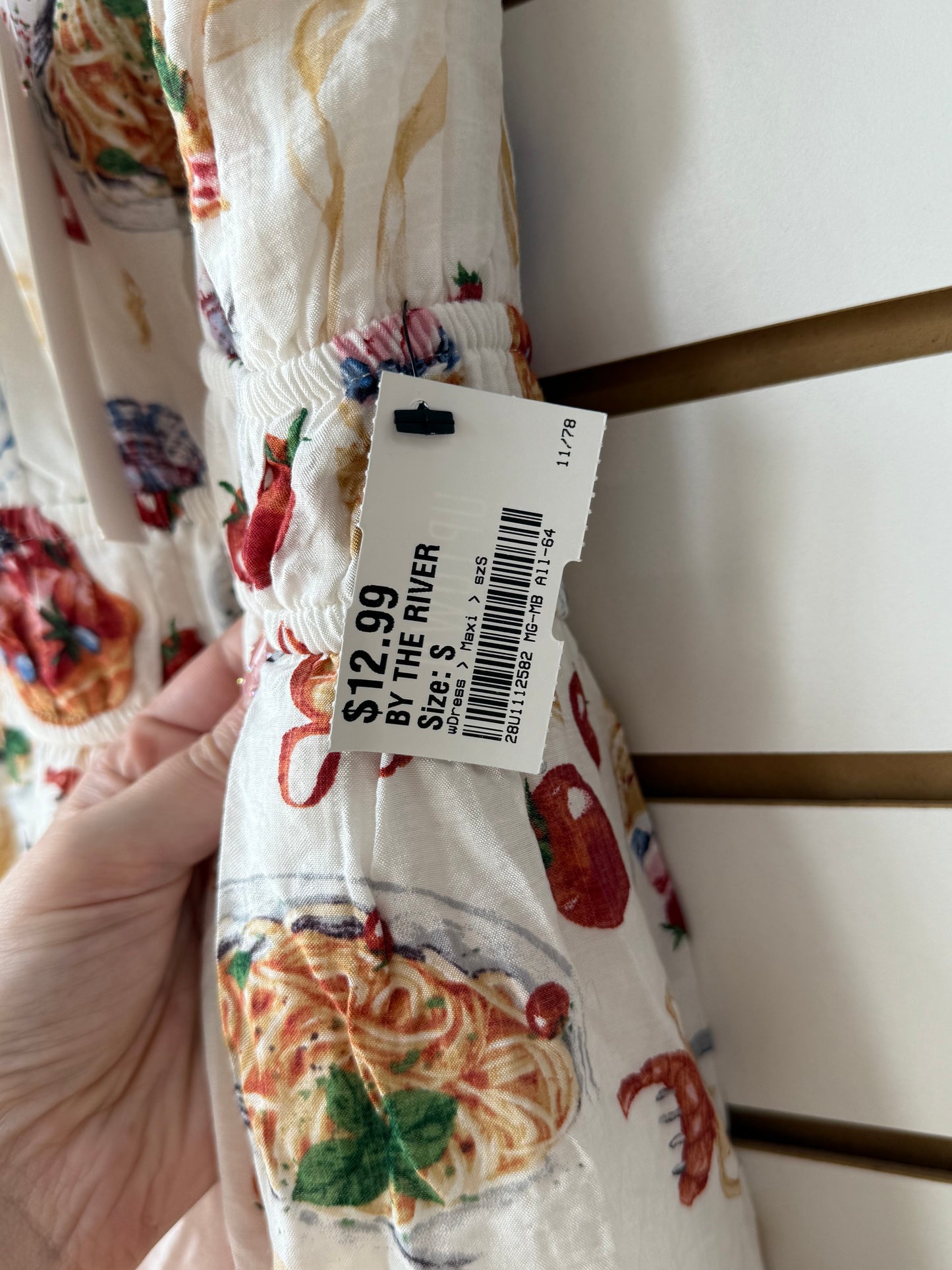 NWT By the River printed maxi dress sz small