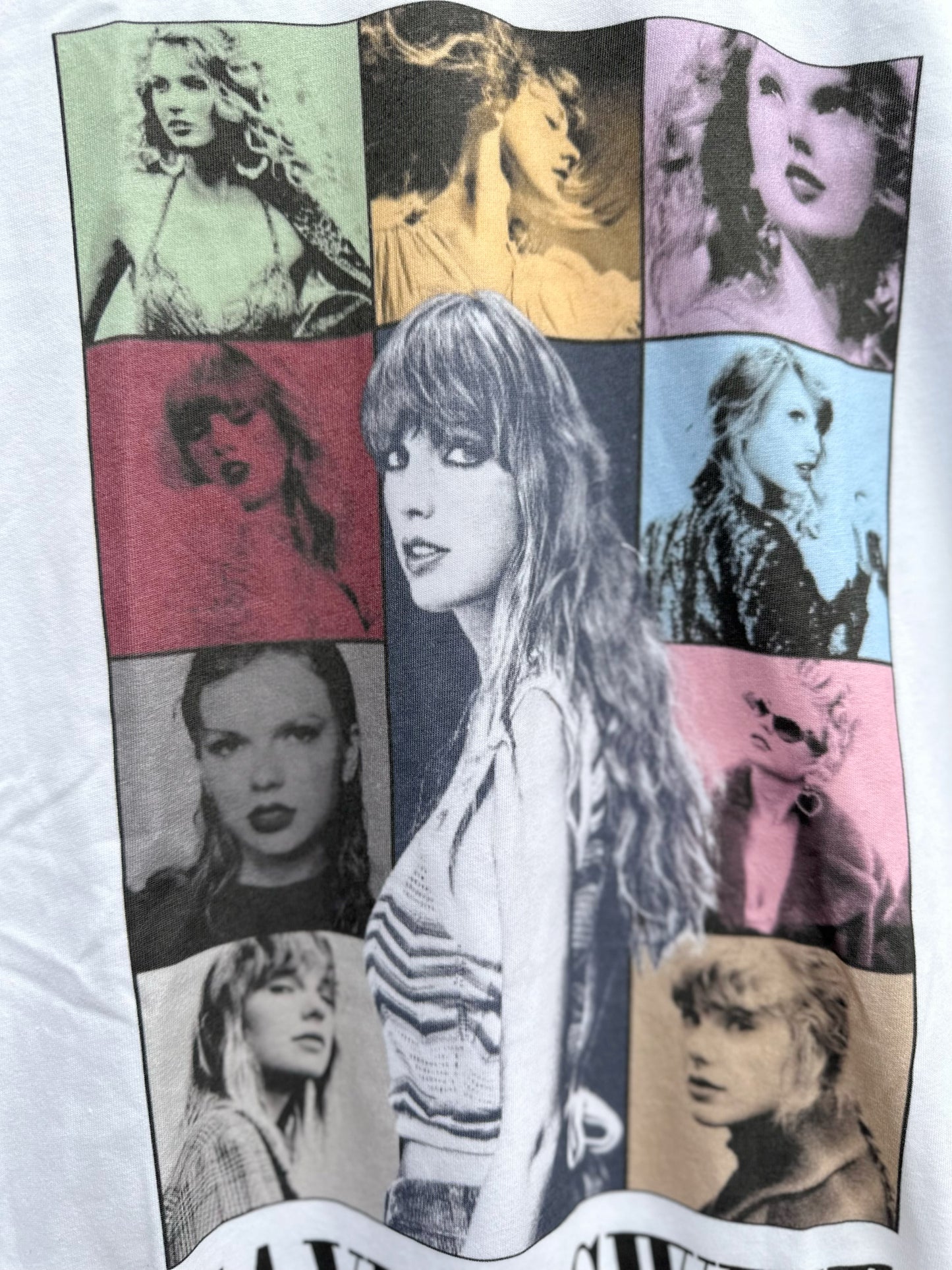 Taylor Swift The Eras Tour white tshirt (large)