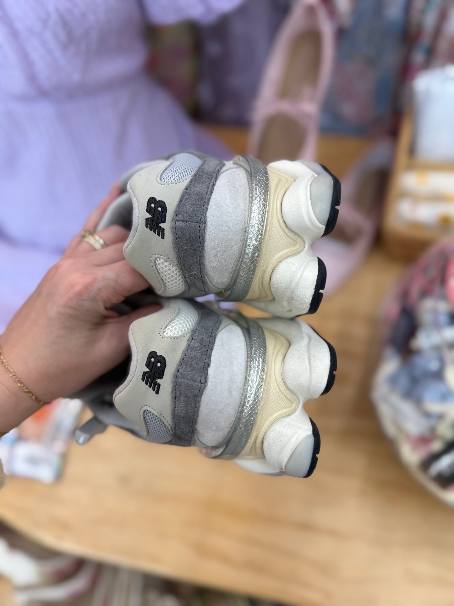 New Balance 9060 gray womens 8.5/mens 7