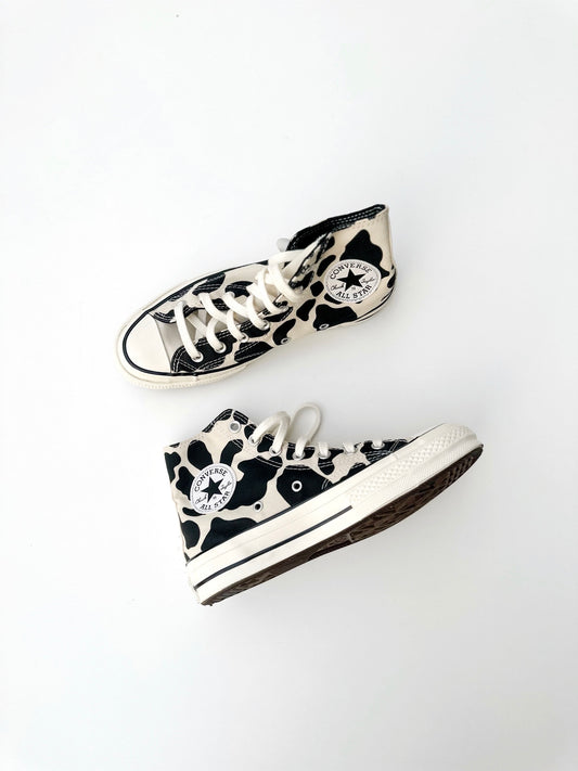 Converse All Star Cow Print sz 7.5