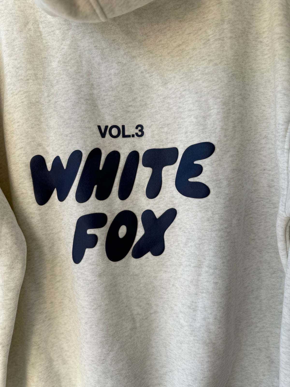 White Fox gray hoodie size M/L