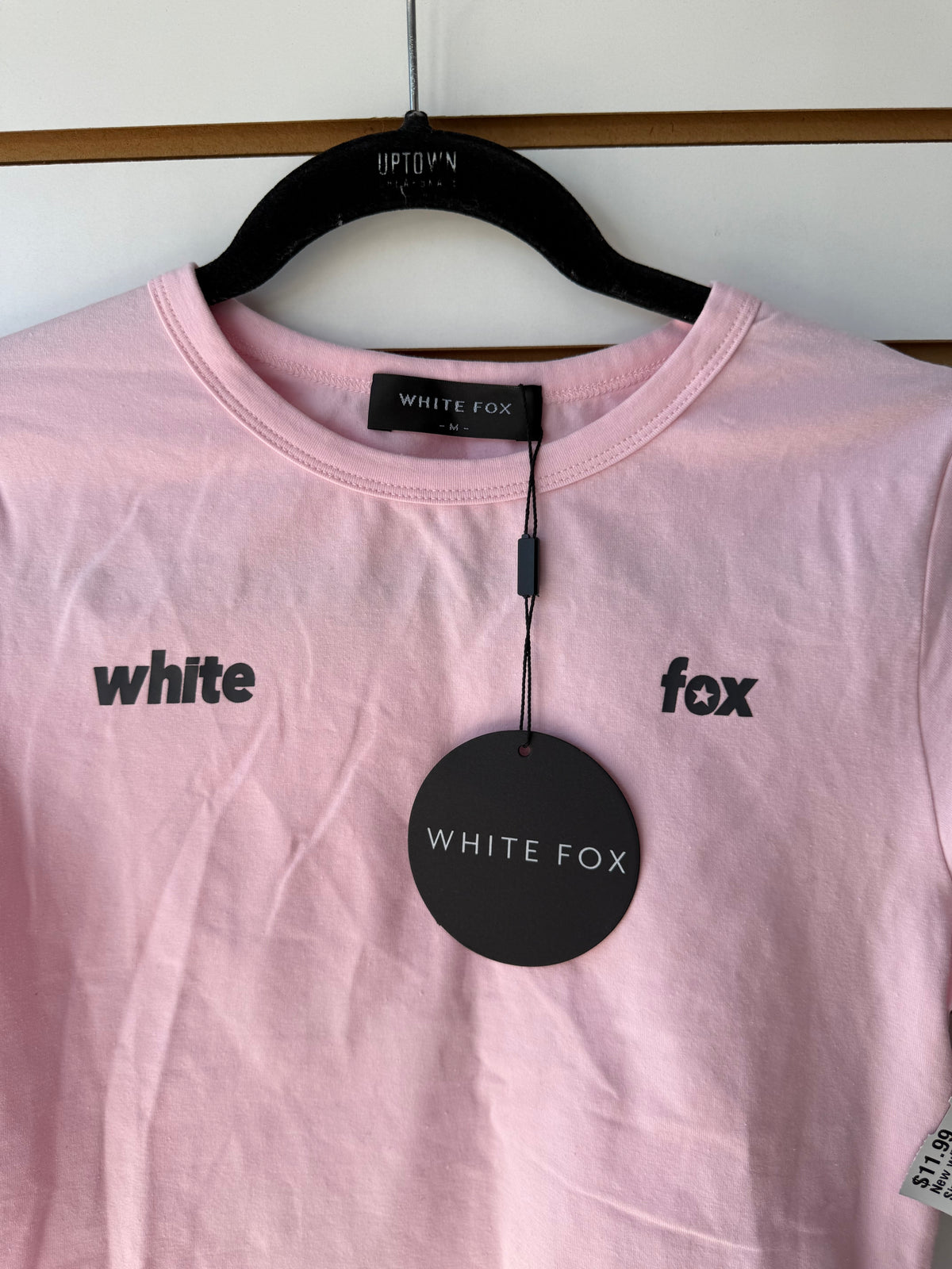 NWT White Fox pink tee size medium