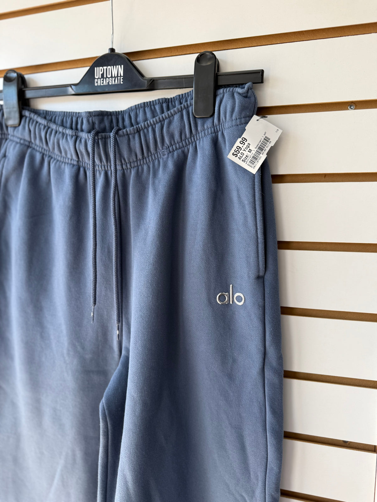 ALO Yoga blue jogger sweatpants size medium