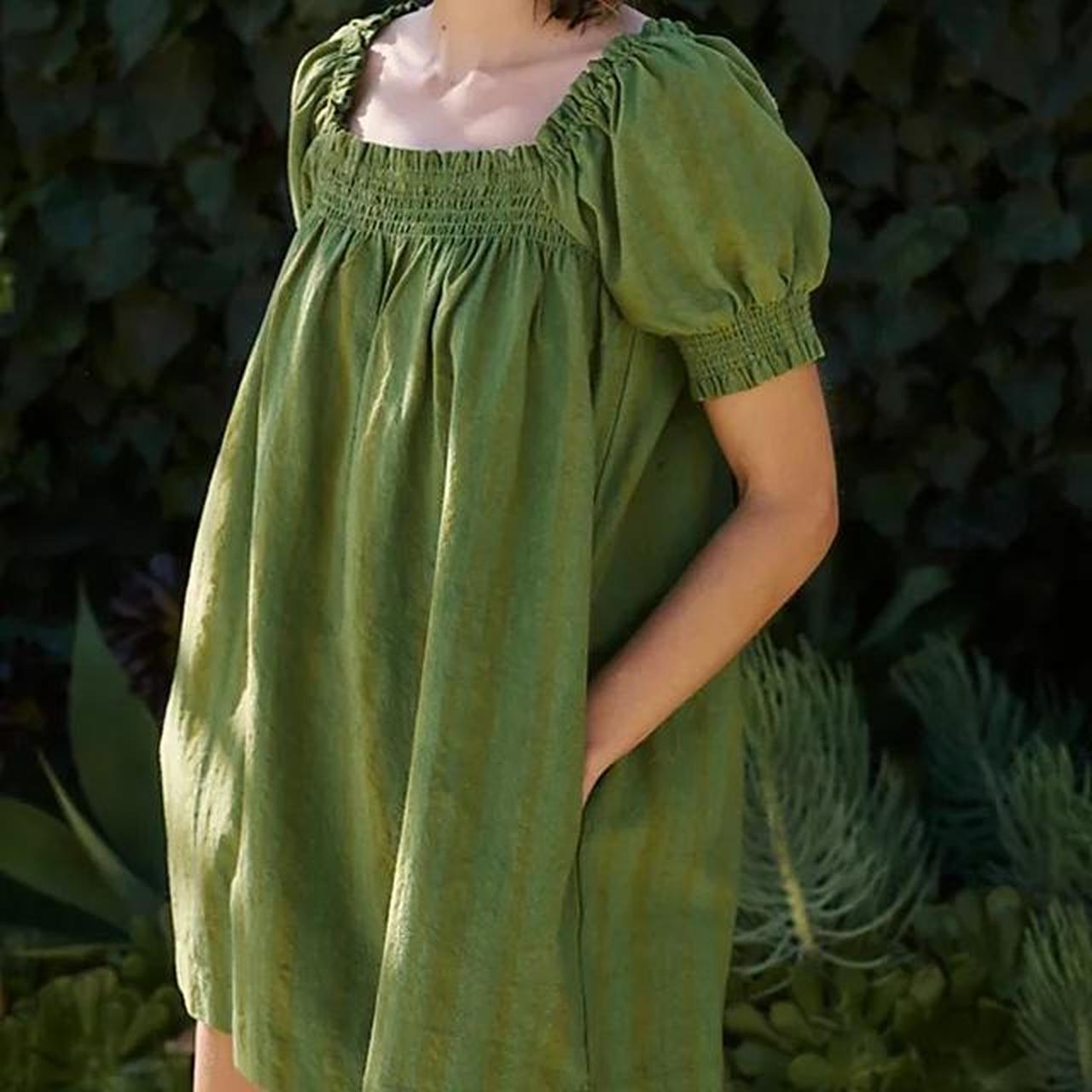 Free People green Mila mini dress sz small