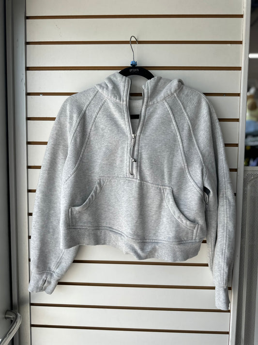 Lululemon gray scuba half zip hoodie size M/L