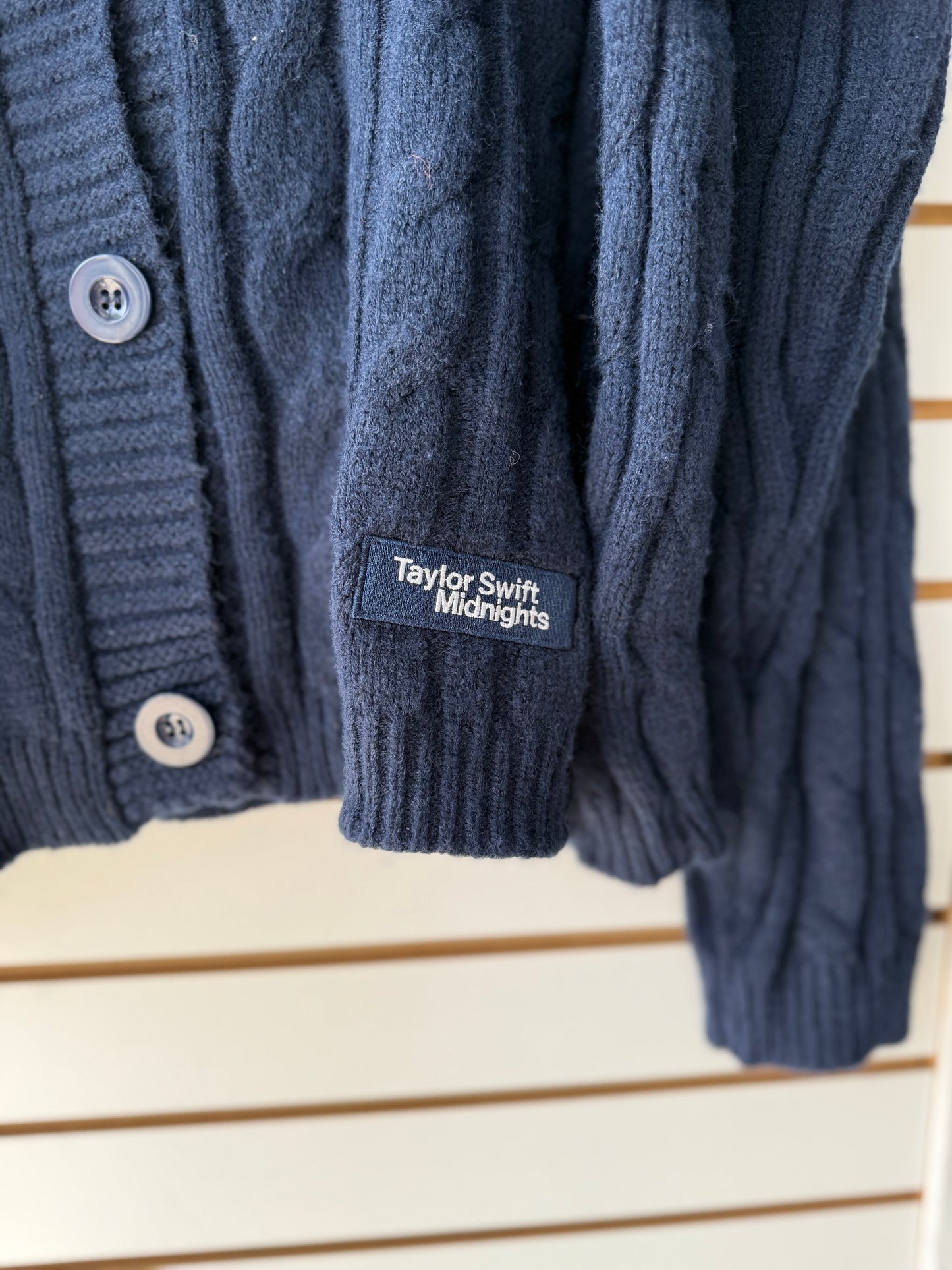 Taylor Swift Midnights navy blue cardigan size XL/XXL