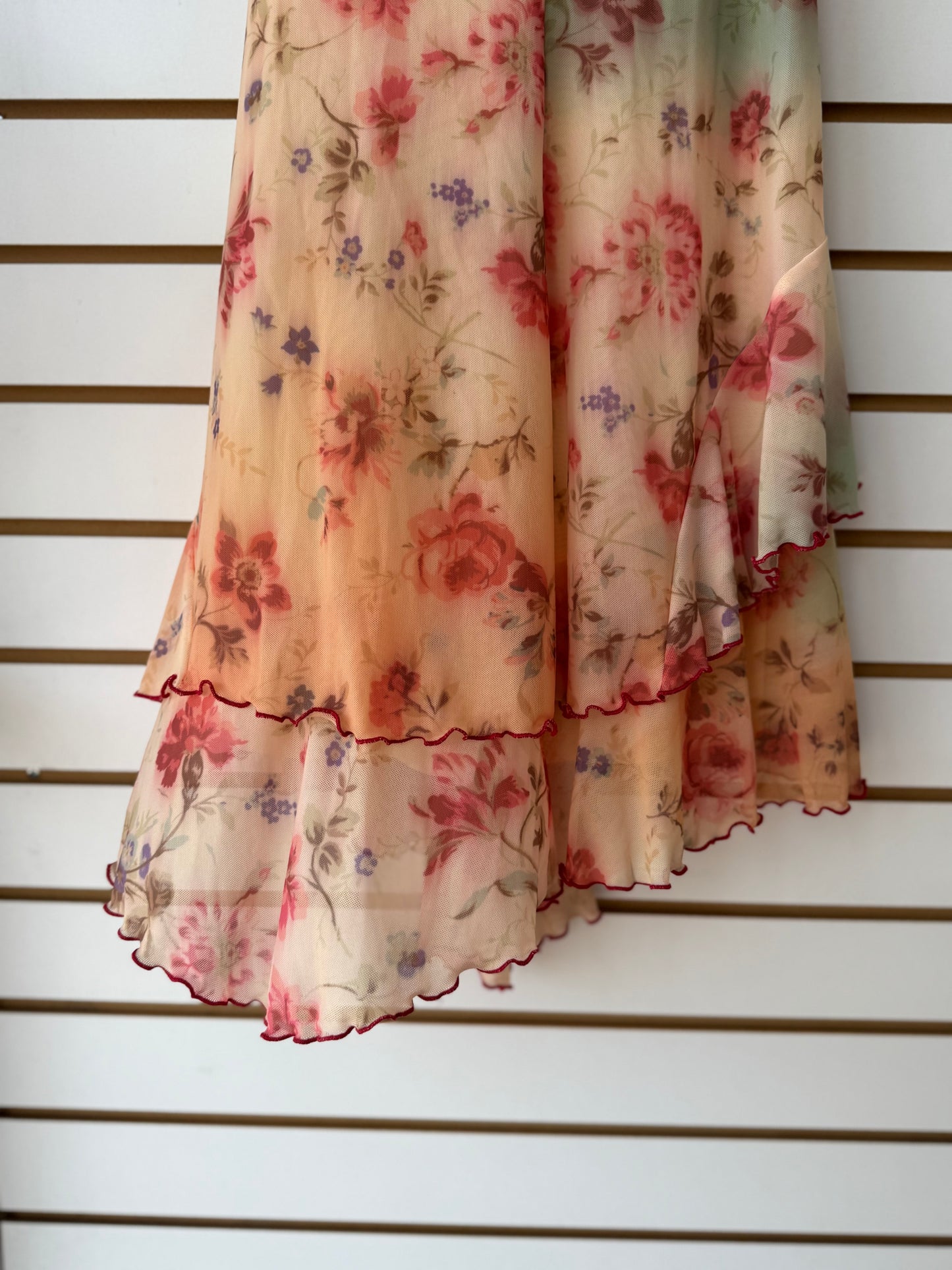 NWT UO Yellow Lulu Mini Floral Slip Dress size XL
