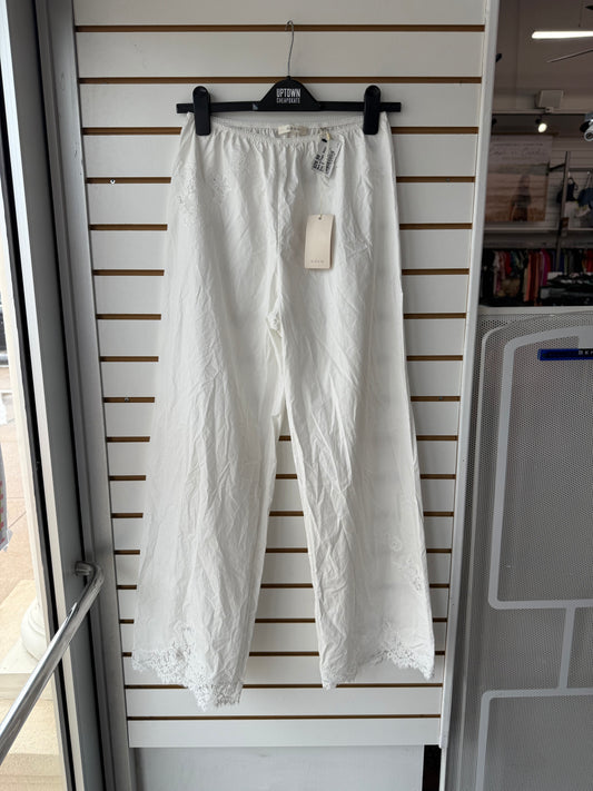 NWT DOEN  linen pants white size small