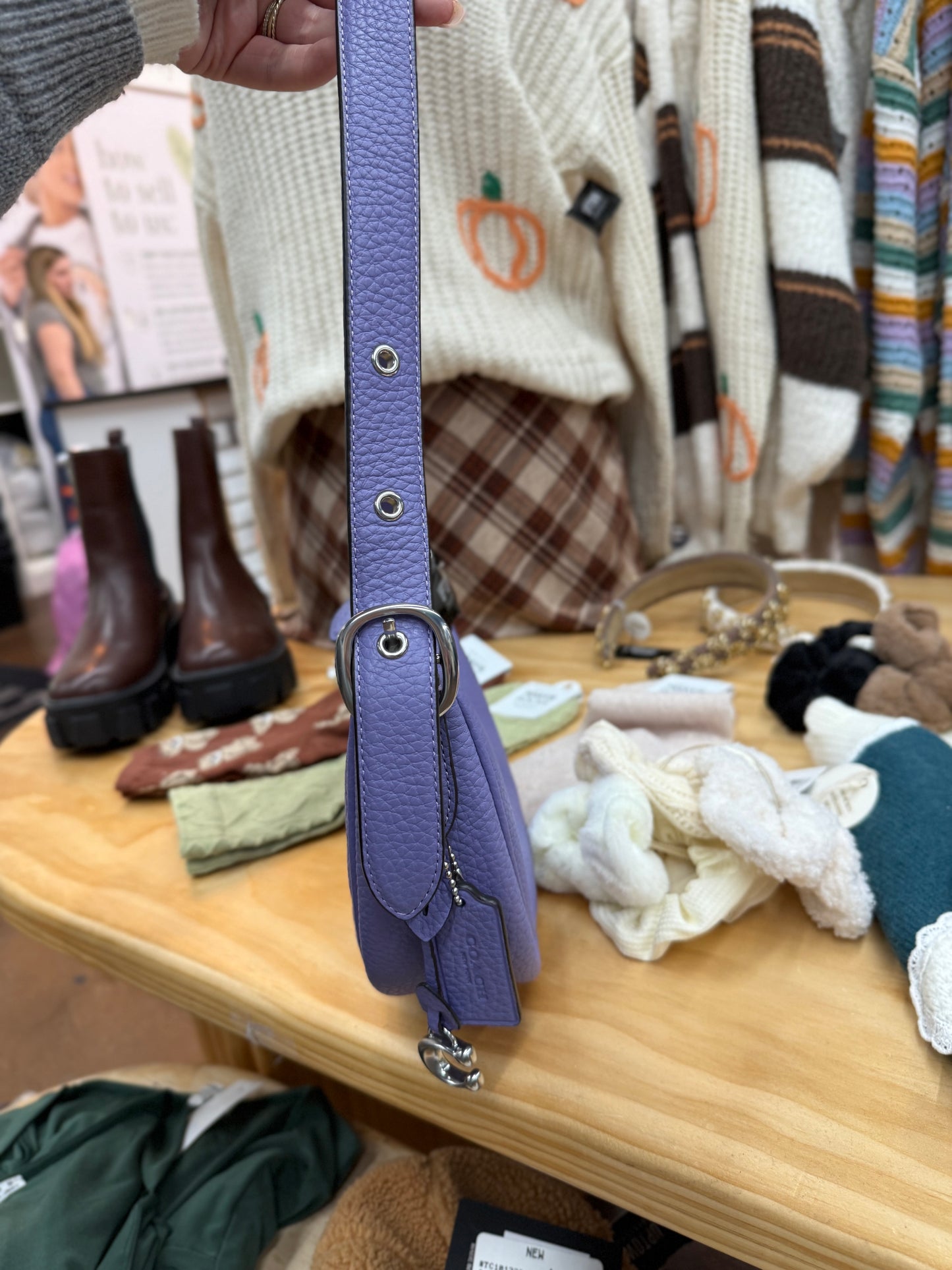 Coach purple Luna bag