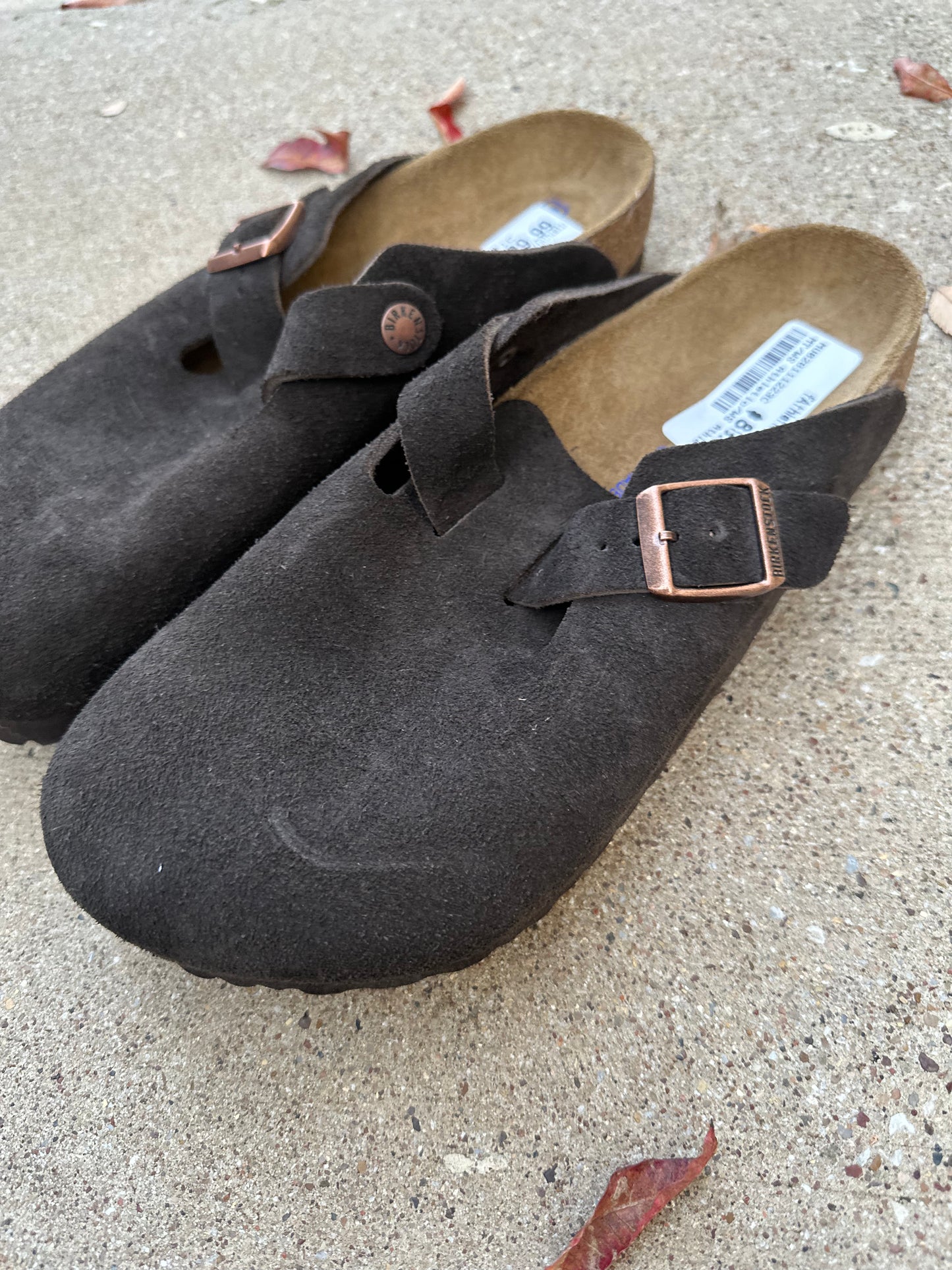 Birkenstock Boston mocha suede (women’s 8) like-new