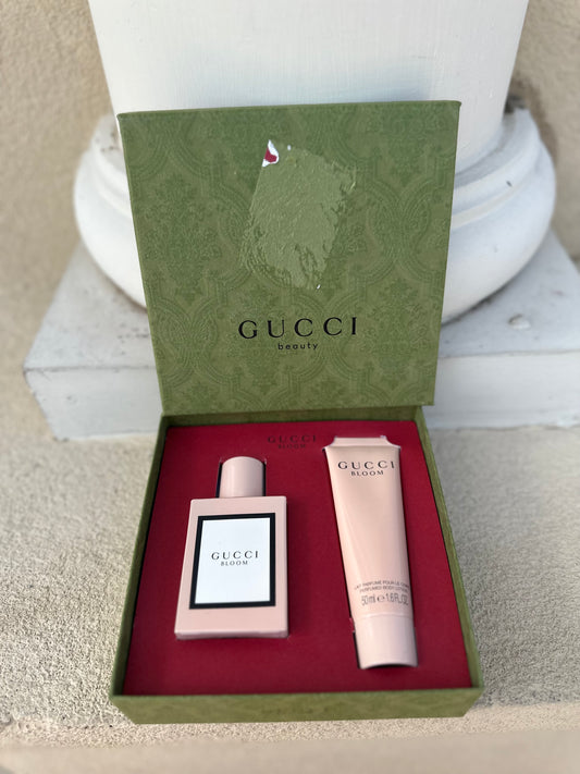 RESERVED Gucci Bloom perfume & lotion set