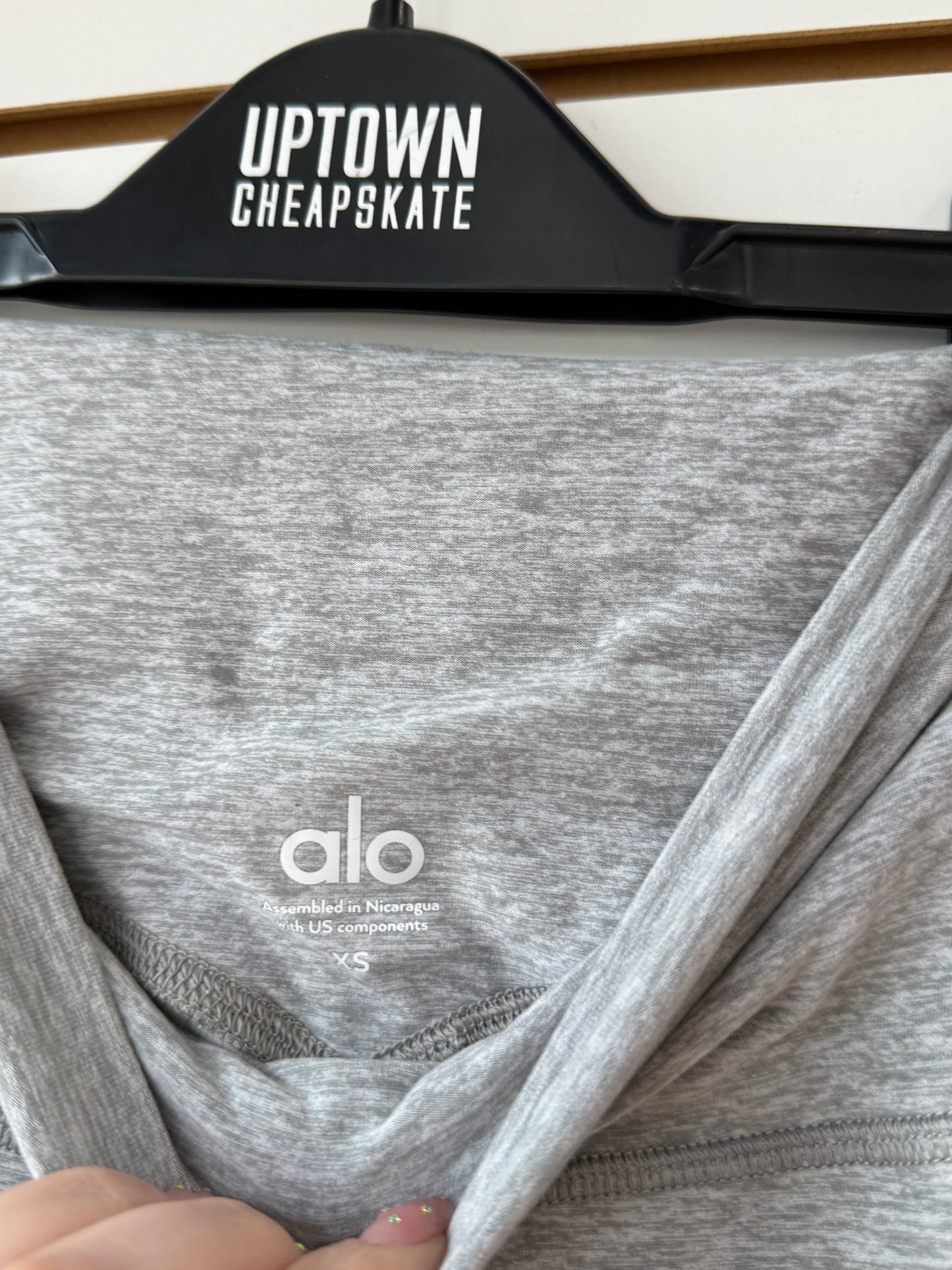 NWT ALO Yoga gray high waist 7/8 leggings sz XS