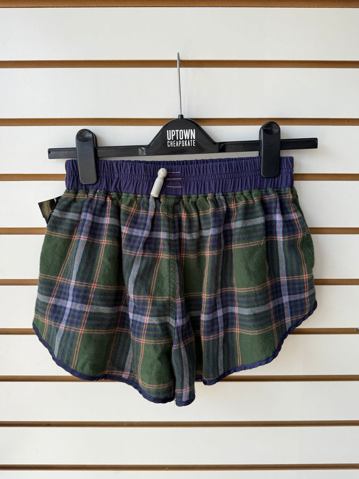 Intimately Free People plaid boxer shorts size XS