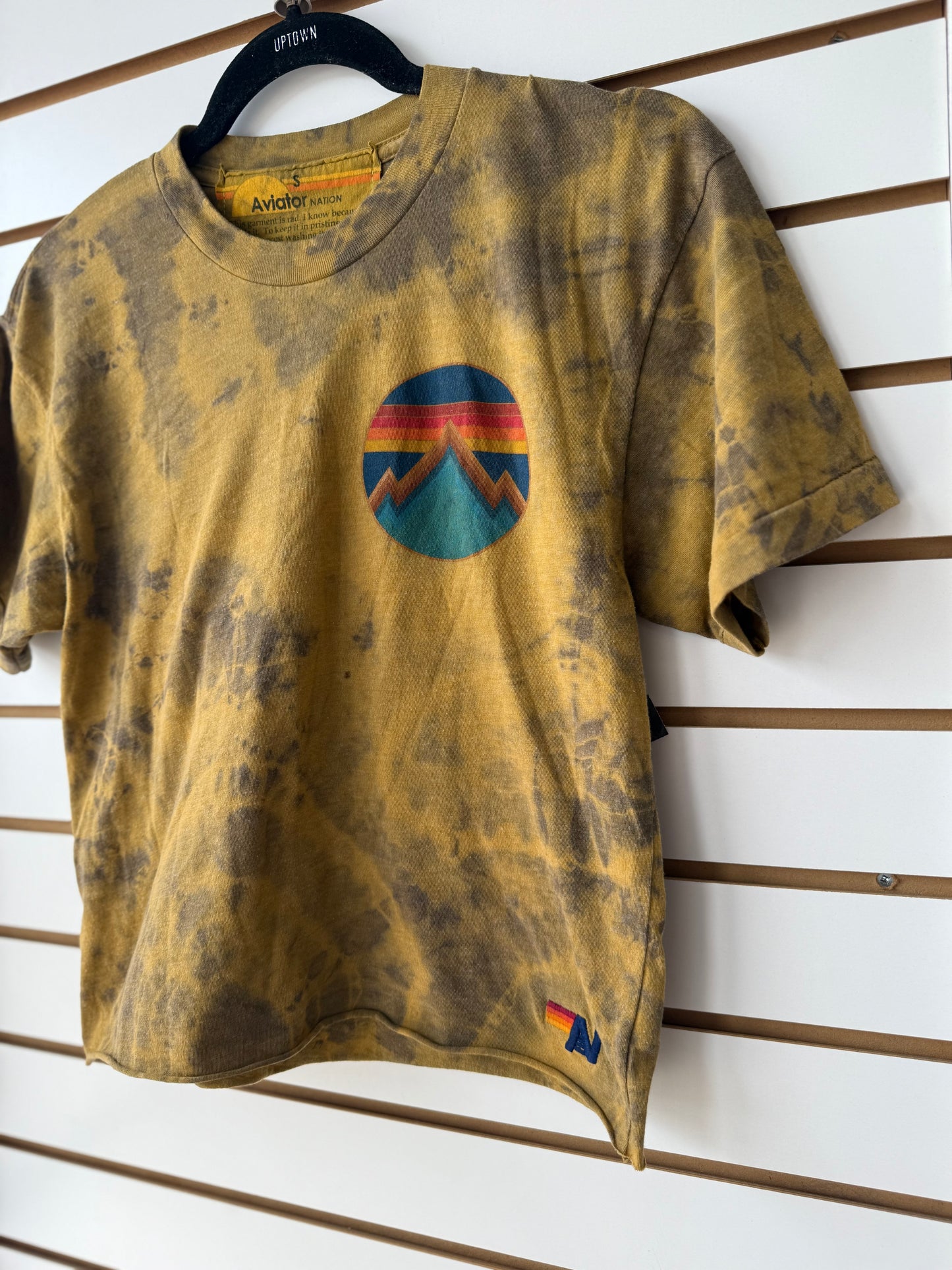 Aviator Nation tie dye cropped tshirt size small