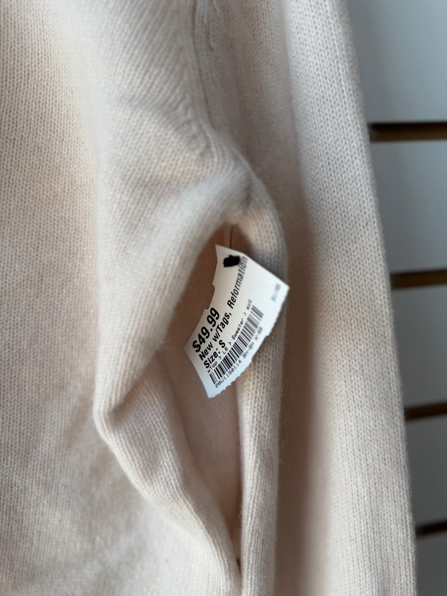 NWT Reformation Clara Cashmere cardigan size small