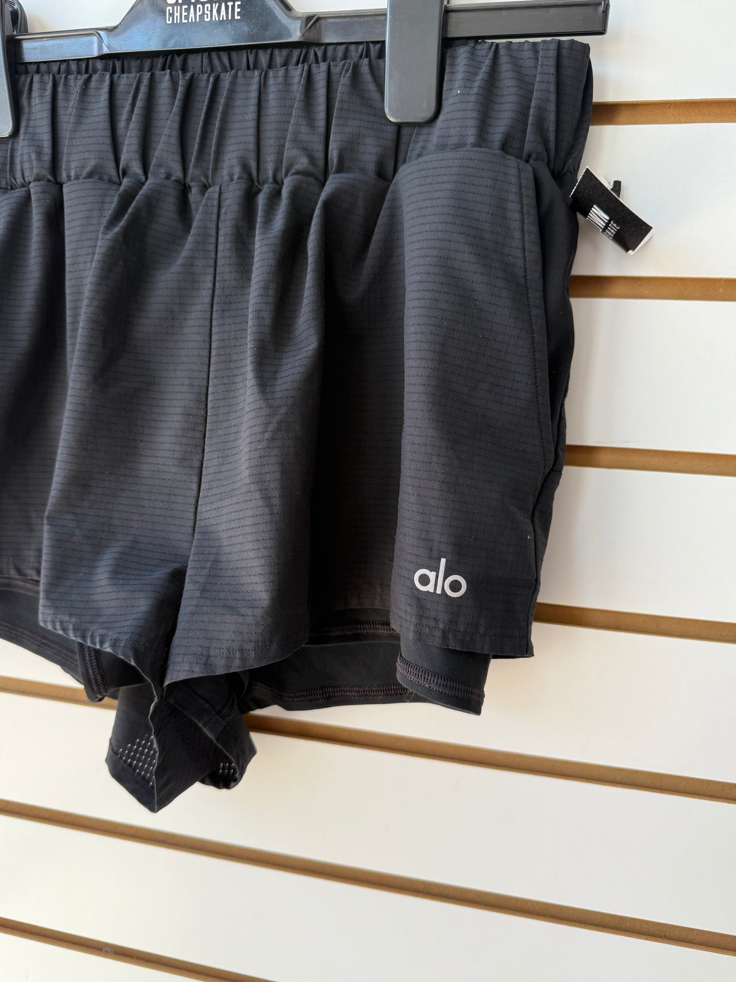 ALO Yoga black mesh shorts size small
