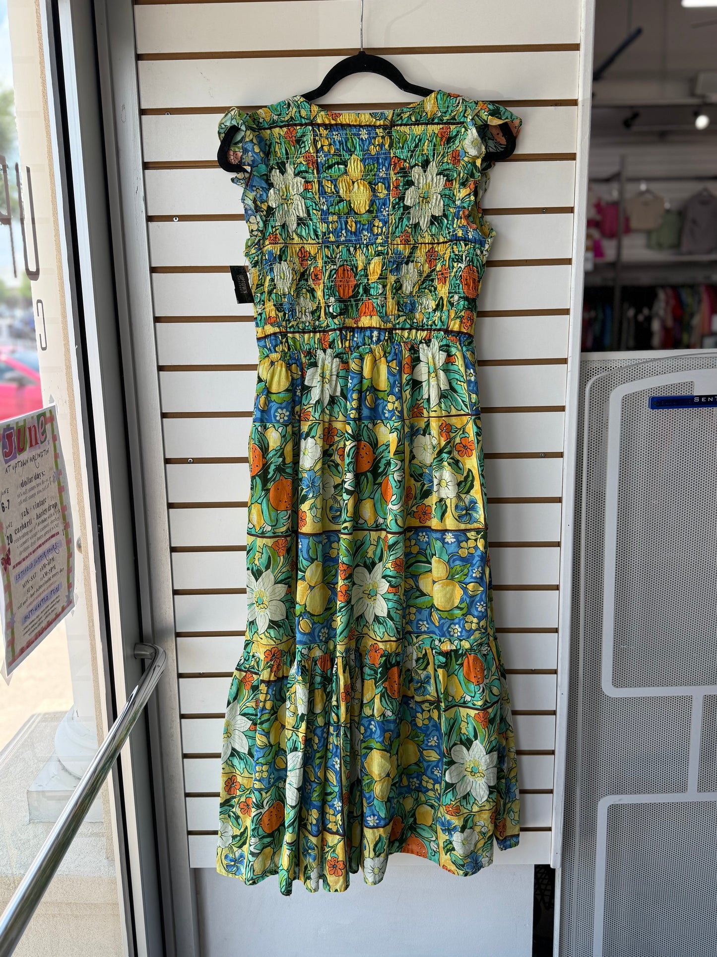 Anthropologie Peregrine Flutter Sleeve Maxi Dress size small