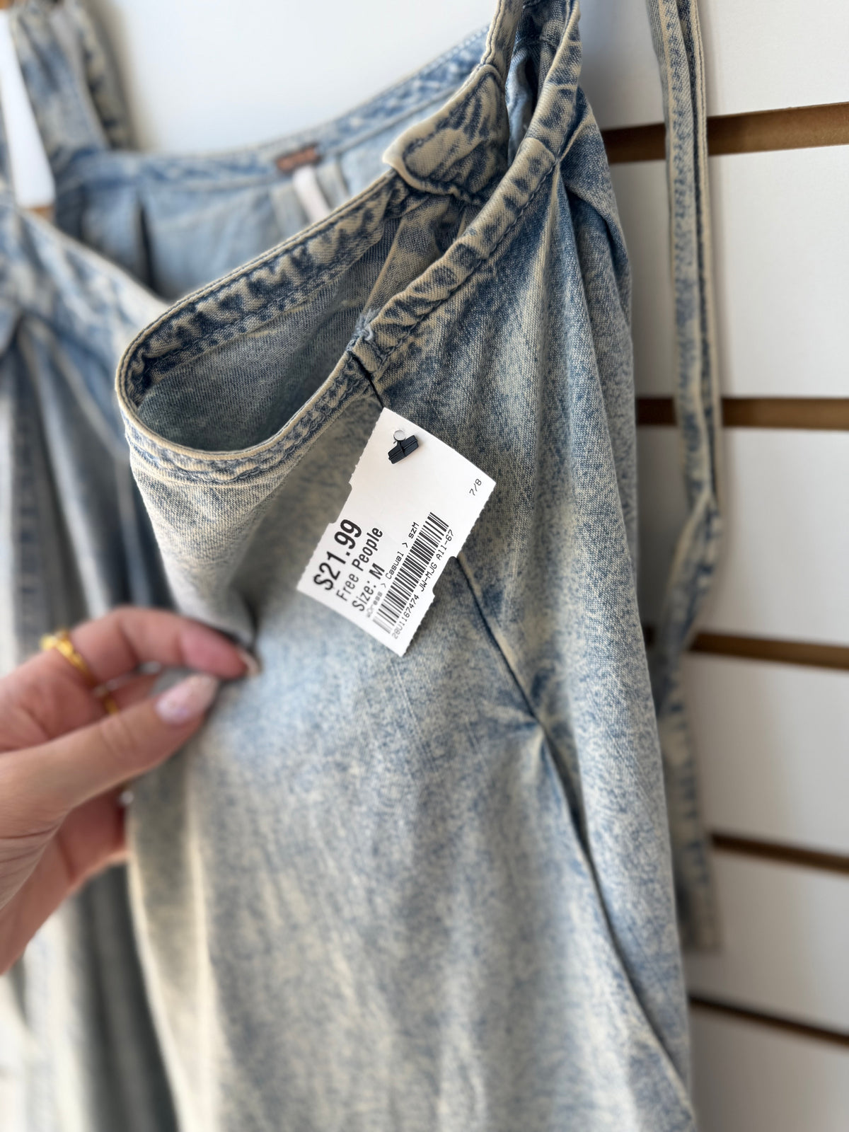 Free People denim Wild One dress size medium
