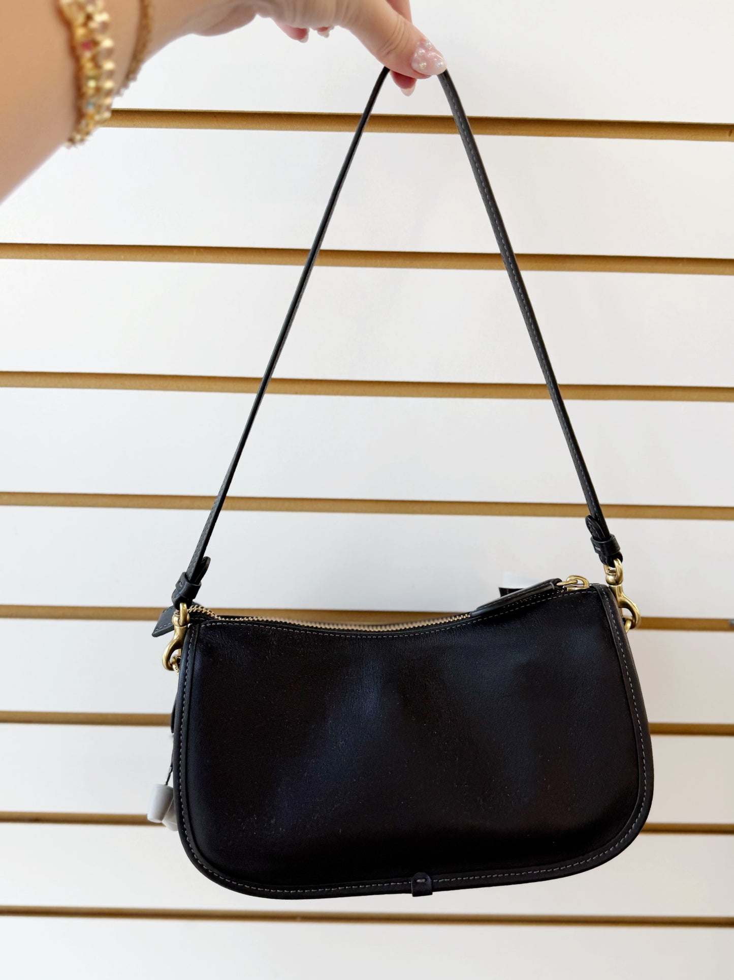 Coach Twin Turnlock Waverly black bag with/ crossbody strap & dustbag