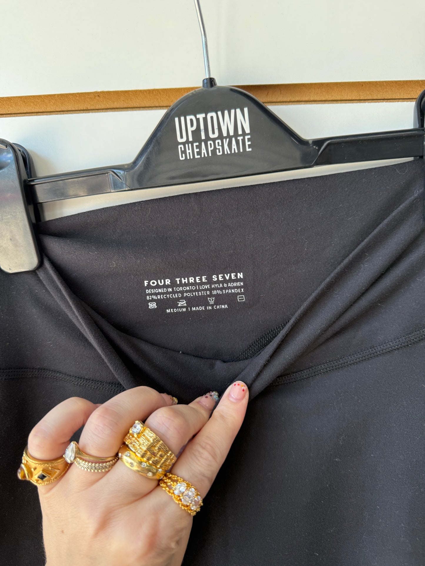 Revolve 437 black flare leggings size medium