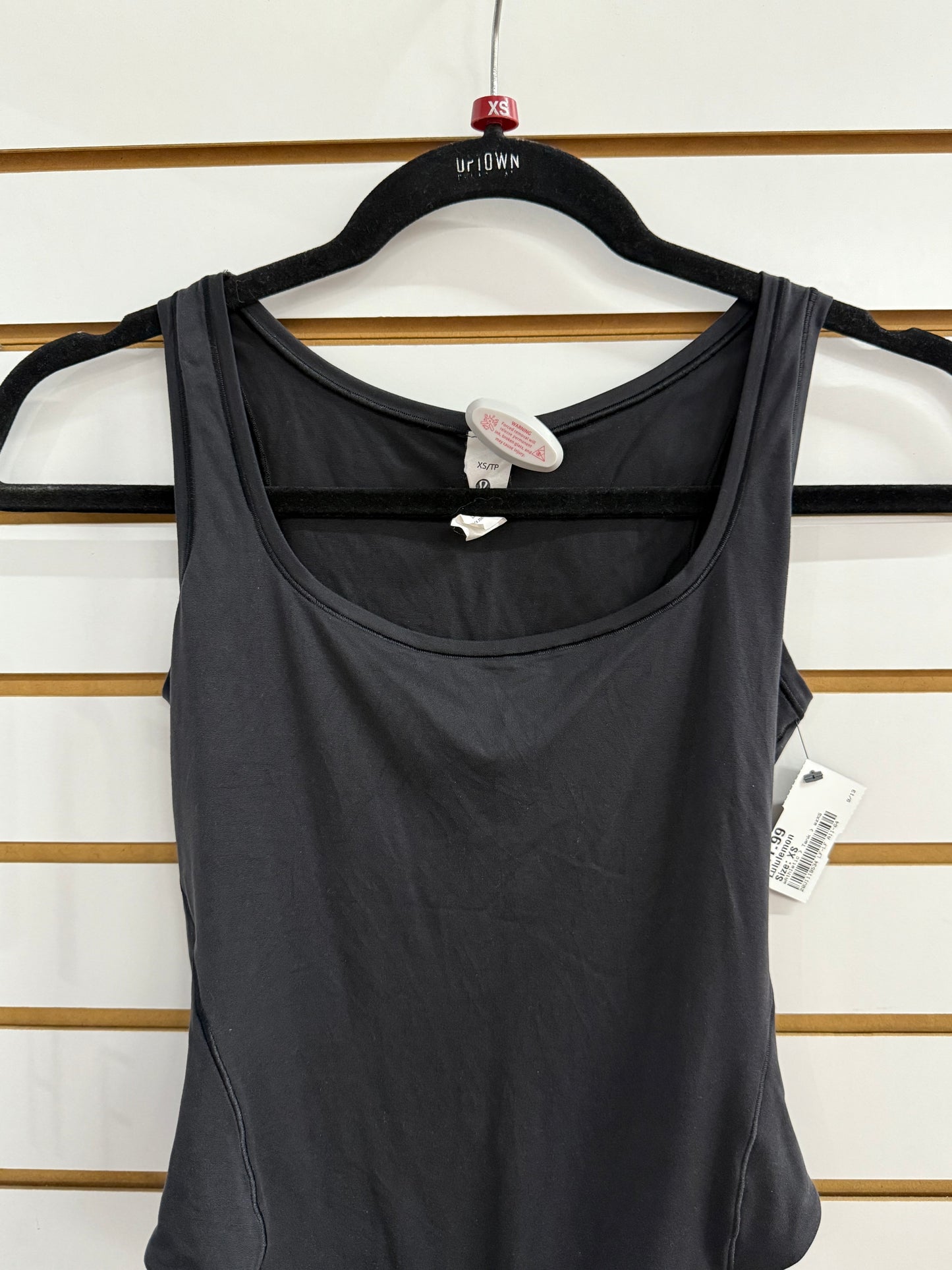Lululemon black thong bodysuit size XS