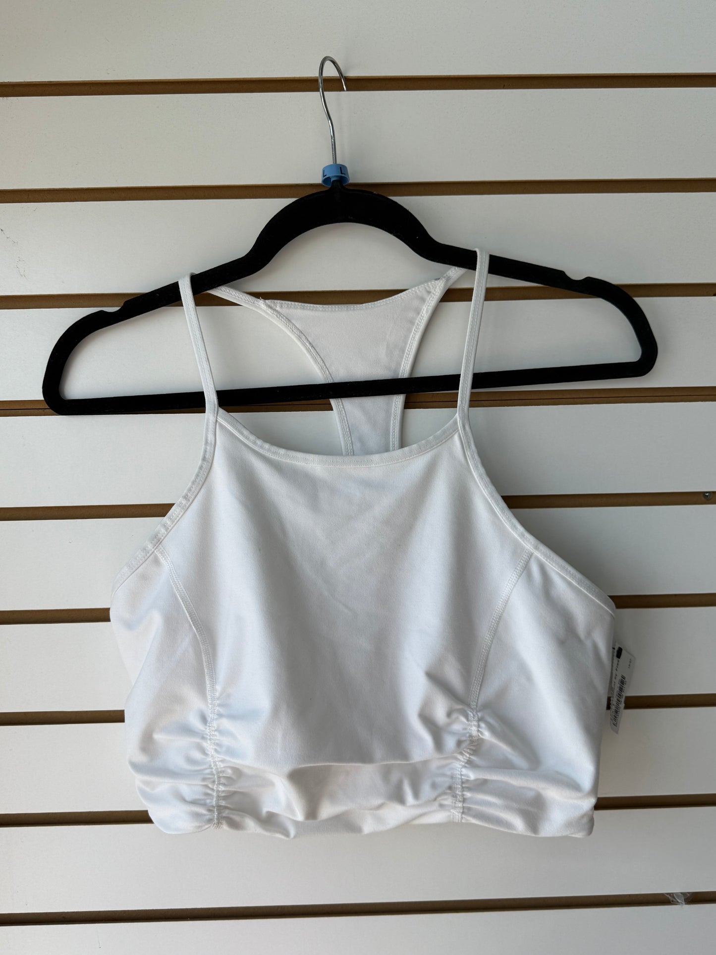 Free People Movement white cropped tank/sports bra sz Large