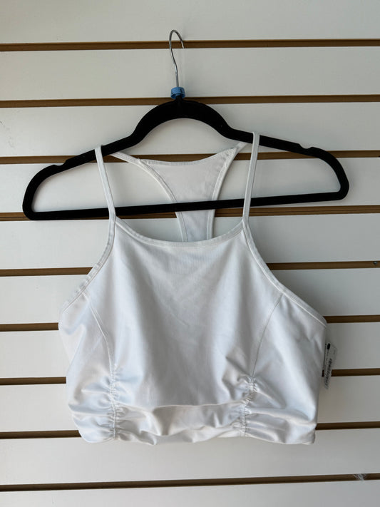 Free People Movement white cropped tank/sports bra sz Large