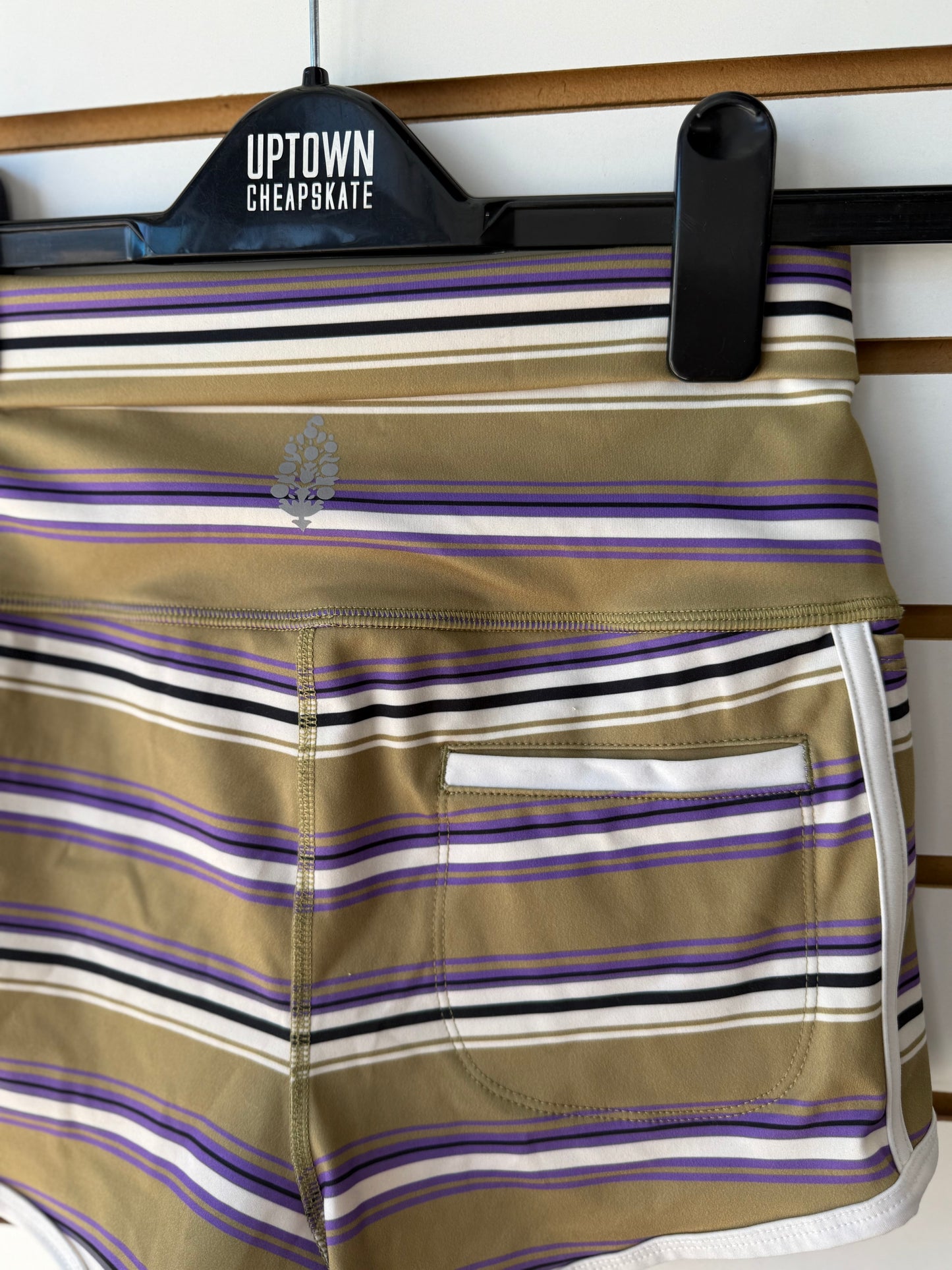 Free People Movement Island Time striped shorts size S
