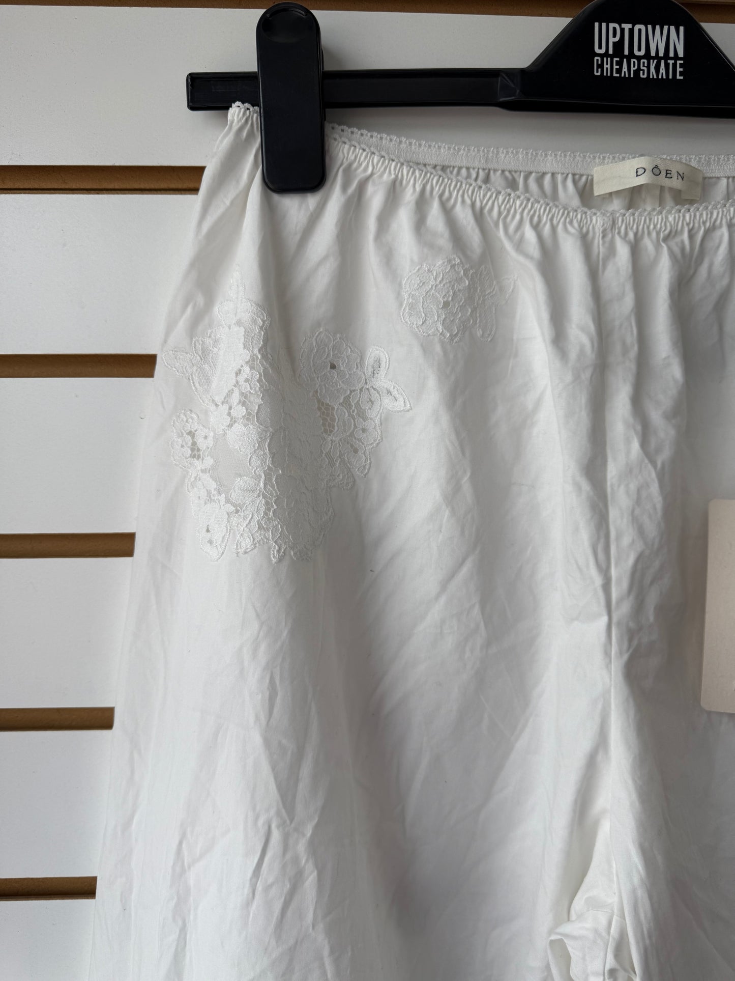 NWT DOEN  linen pants white size small