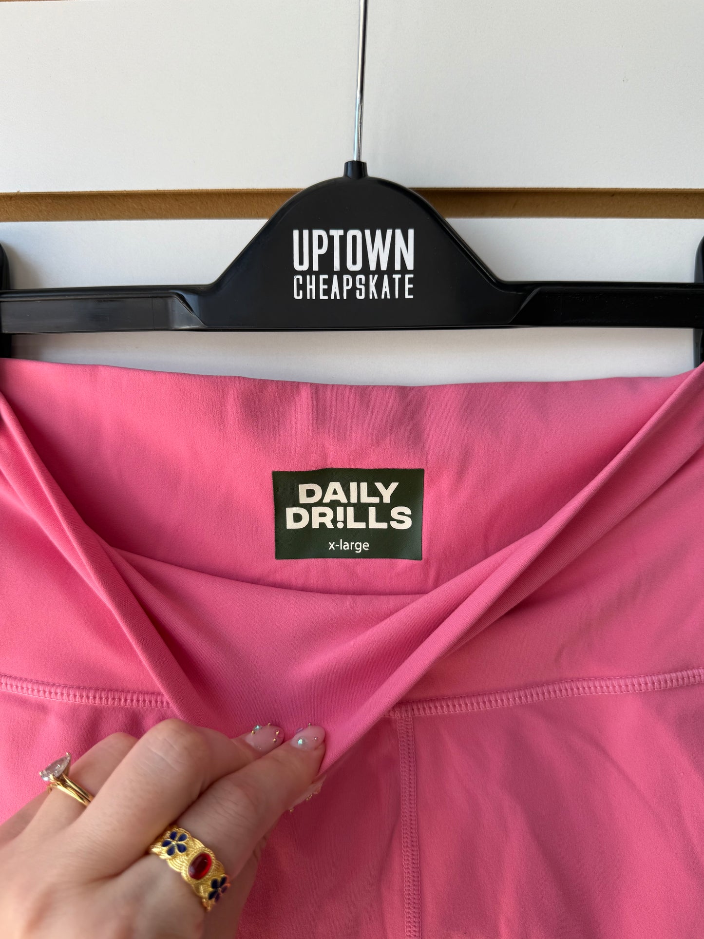 Daily Drills pink biker shorts size XL