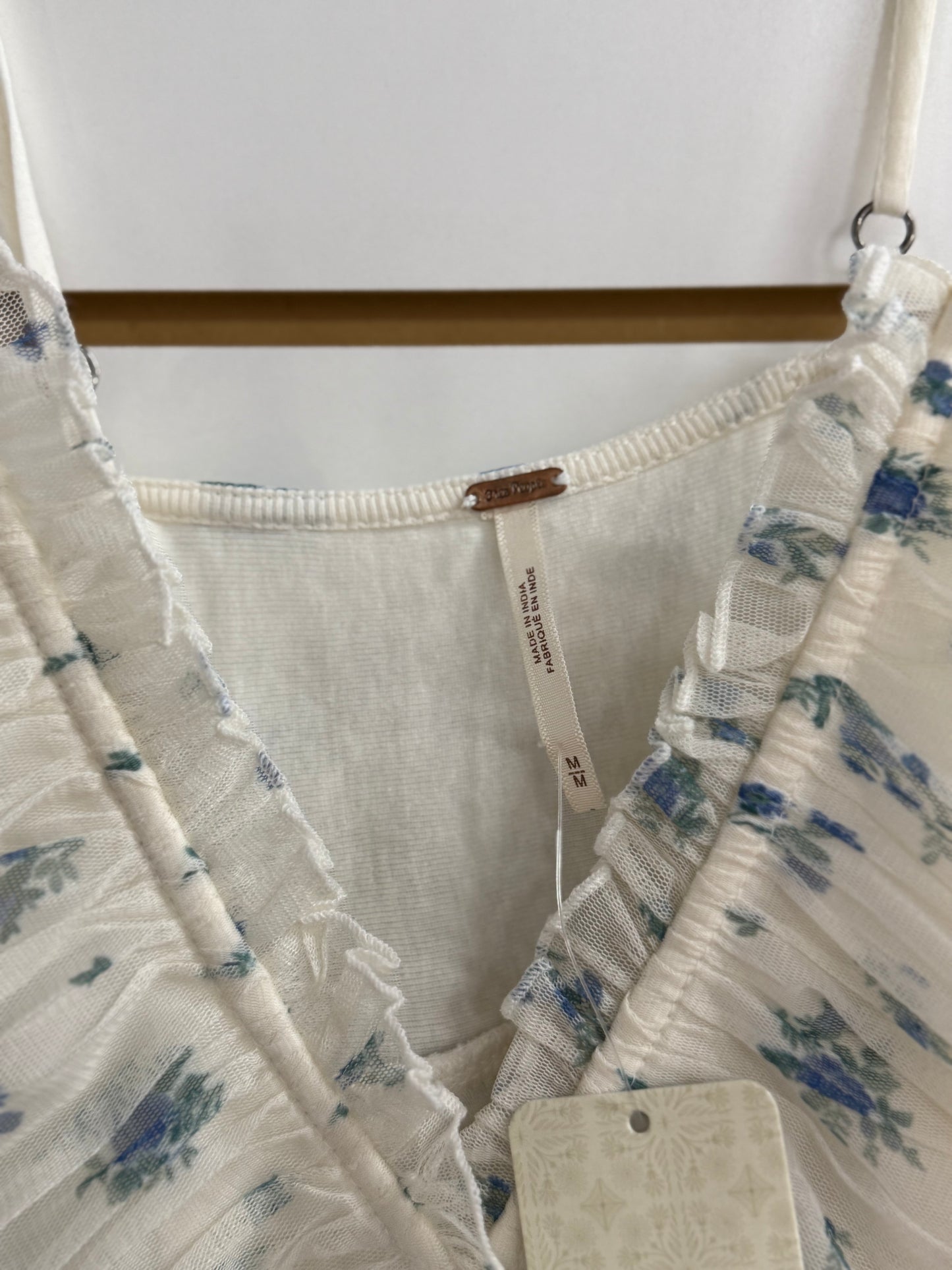 NWT Free People Femme Fatale floral tank size  medium