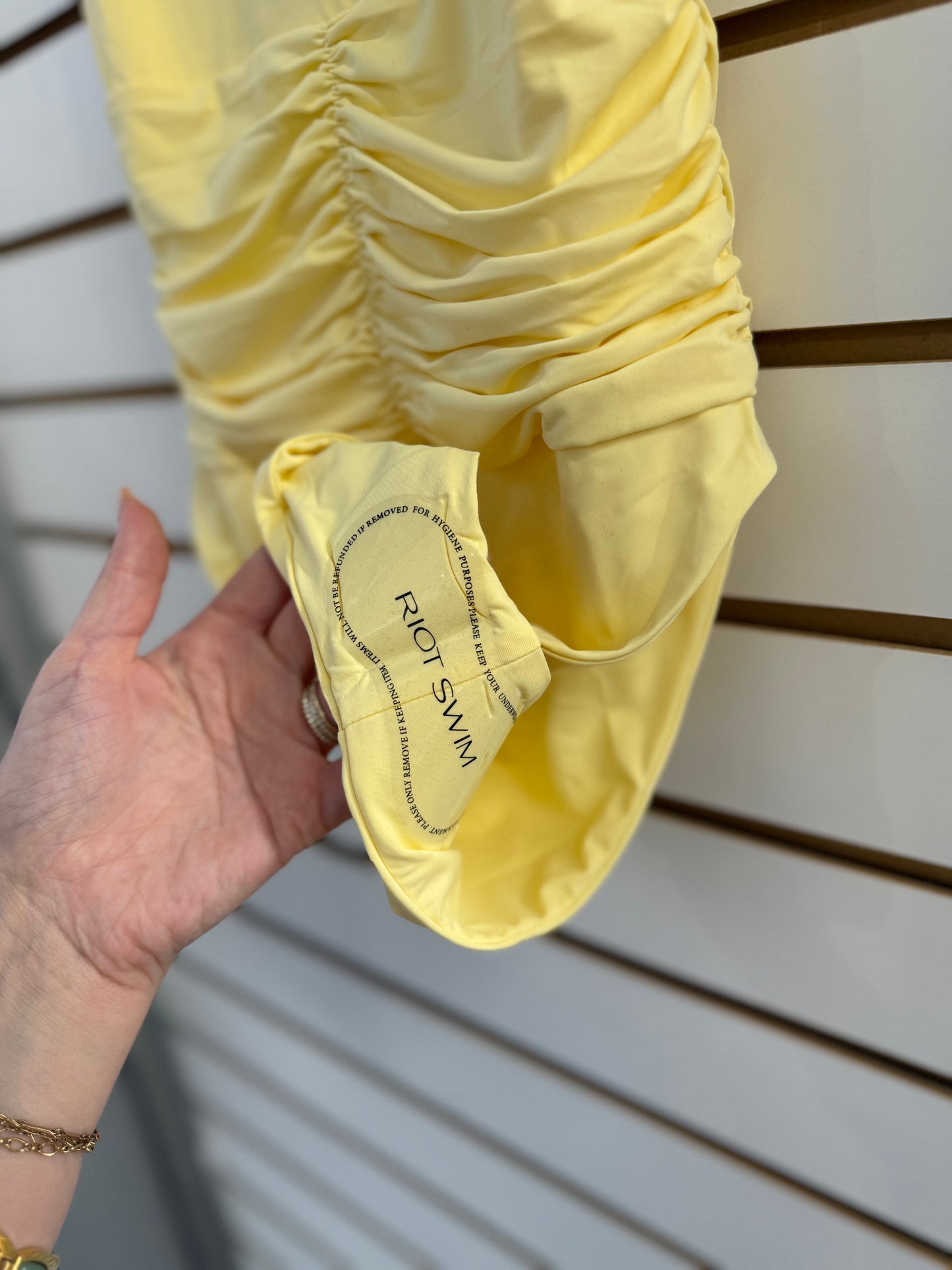 NWT Riot Swim yellow Jace one piece size XS
