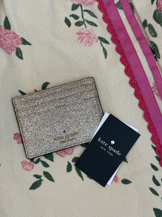 Kate Spade glitter sparkle cardholder