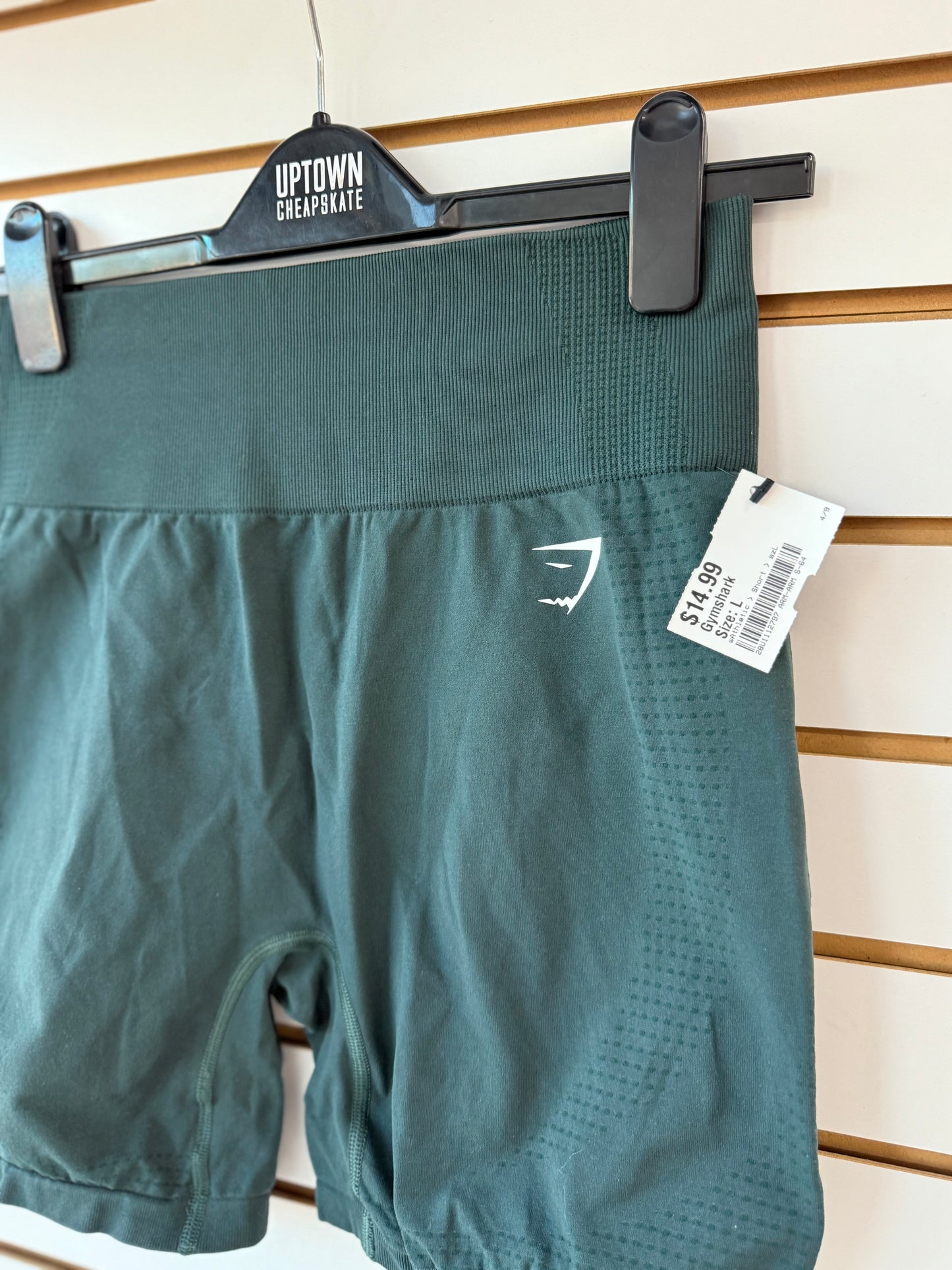 Gymshark green shorts size large