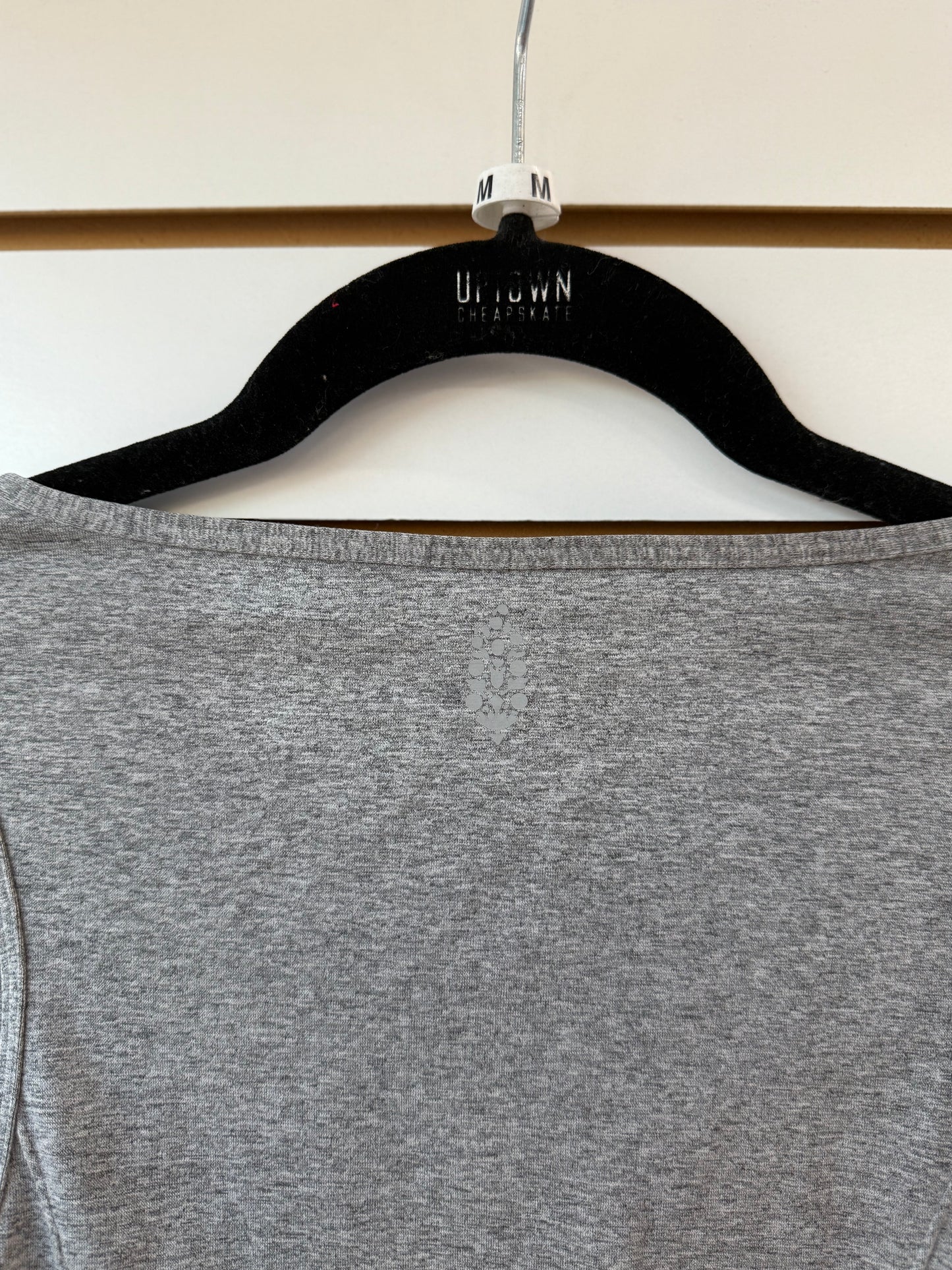 Free People Movement gray cinched tank size M/L
