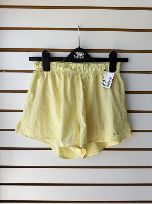 ALO yoga yellow shorts size small