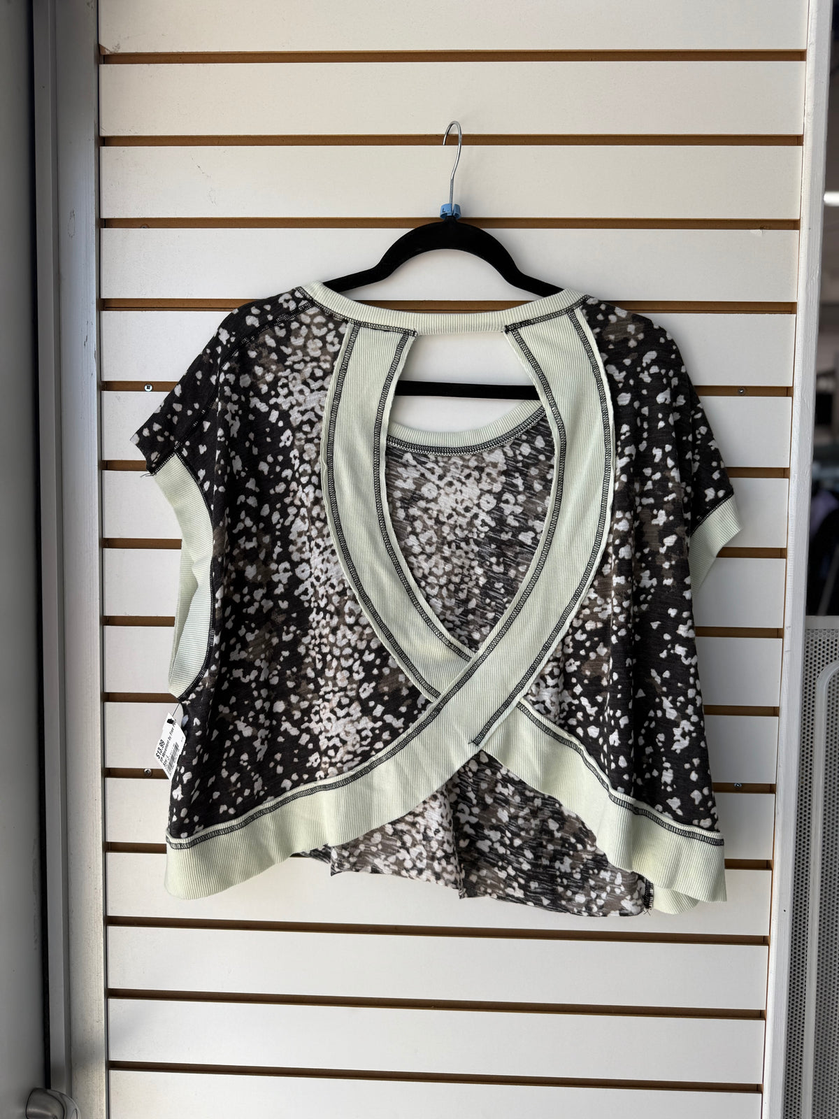 Free People My Time winter cheetah top size large
