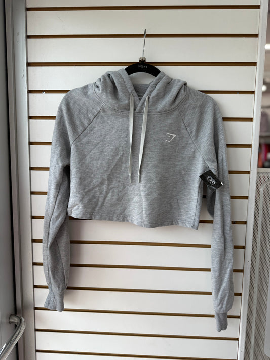 Gymshark gray cropped hoodie size small