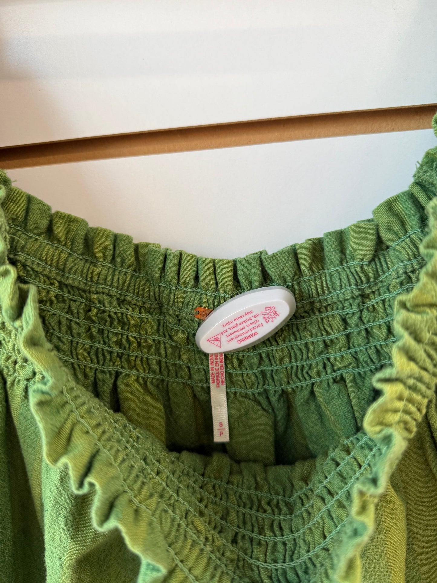 Free People green Mila mini dress sz small