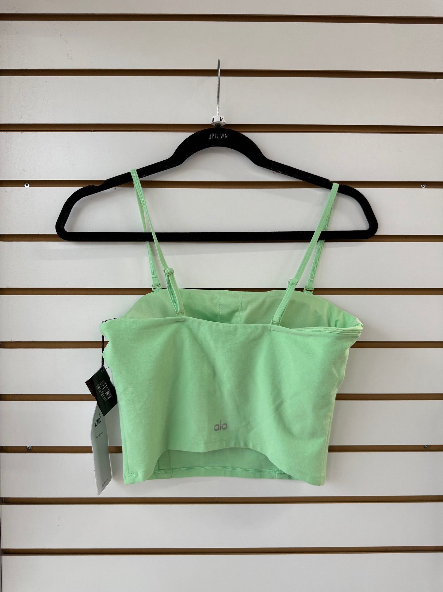 ALO Yoga alosoft green convertible sun-kissed bandeau size medium (small spots on front)