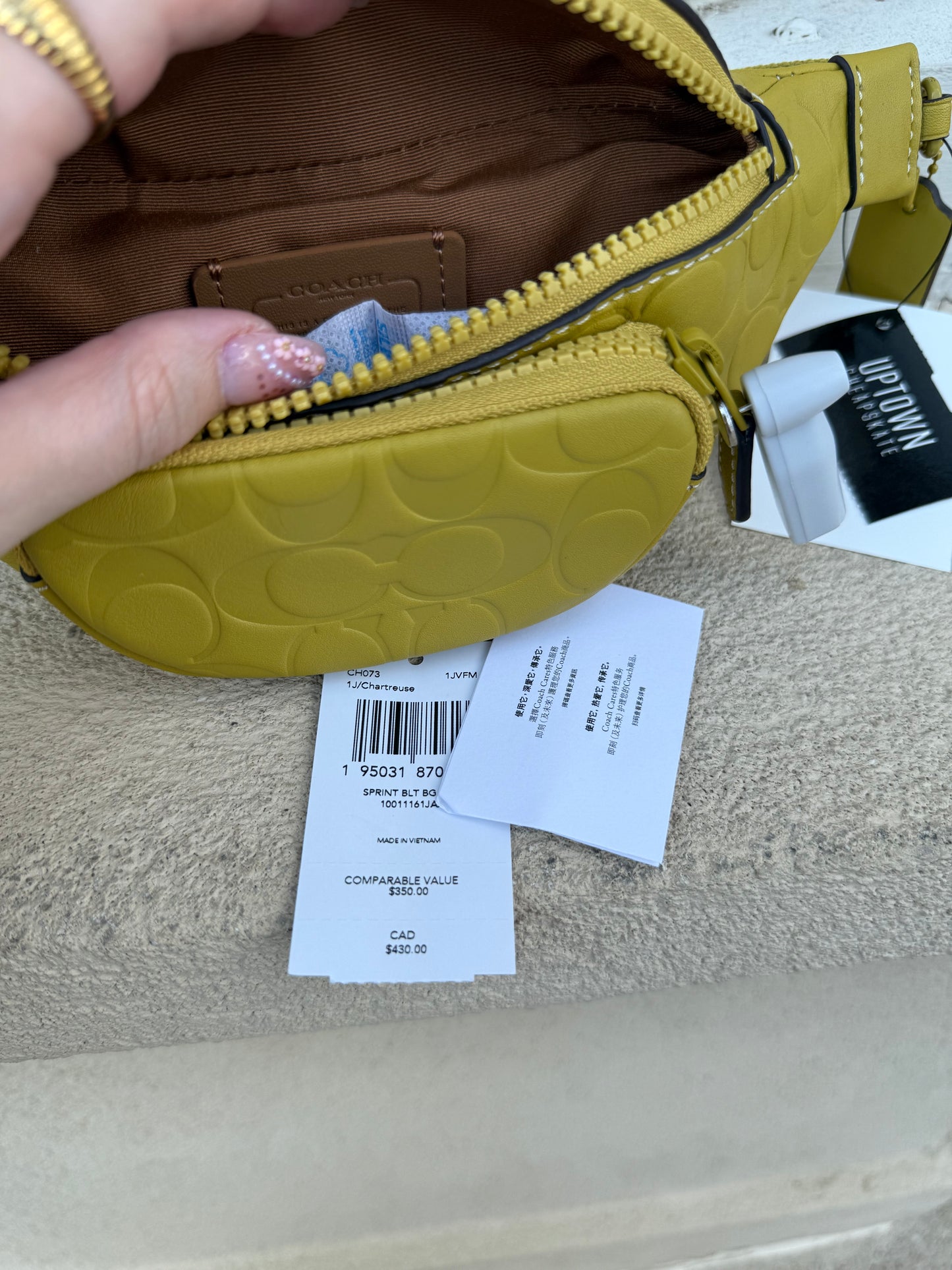 NWT Coach Sprint mini belt bag
